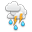 thundery shower